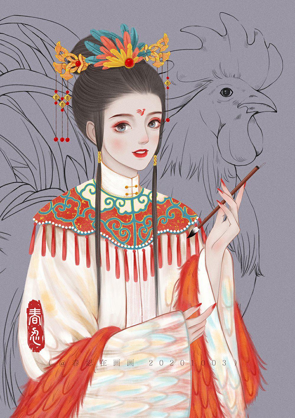 十二星座专属头像古风版，十二星座唯美古风头像微信（古风十二生肖头像来了）