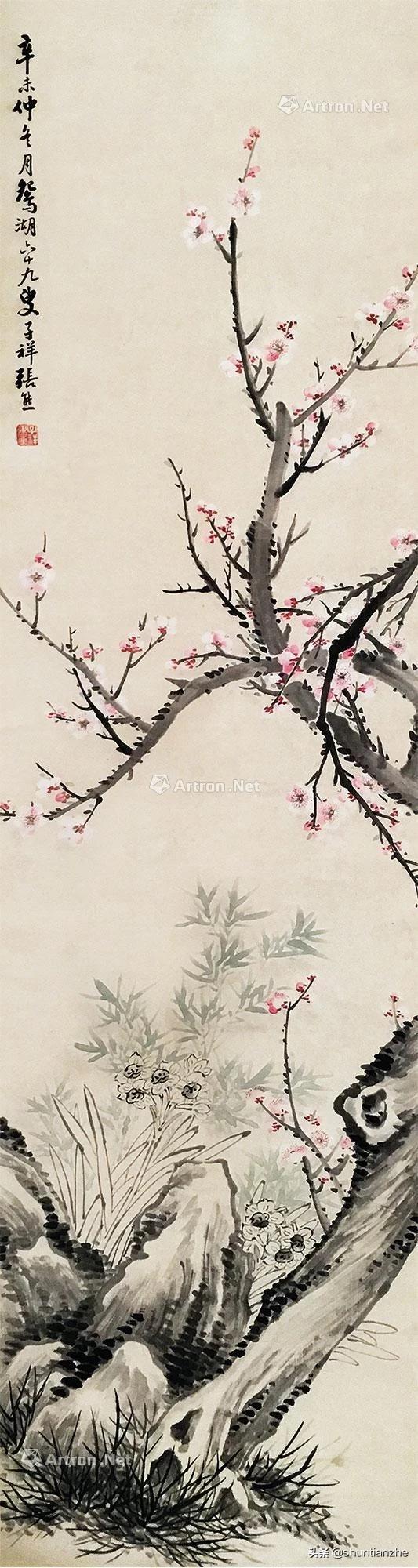 写意梅花100种画法，构图一百例，学完够用了