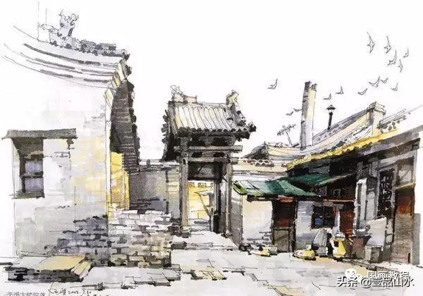 彩绘风景，彩绘风景图片简单 初学者（夏克梁的水彩手绘风景作品欣赏）