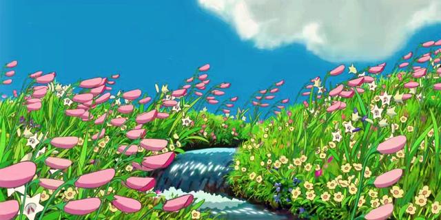 动漫背景图，动漫背景图 梦幻（宫崎骏动漫世界场景背景图）