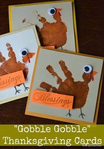 简单可爱的贺卡图片做法，好看的贺卡做法（16种感恩节贺卡和手工）