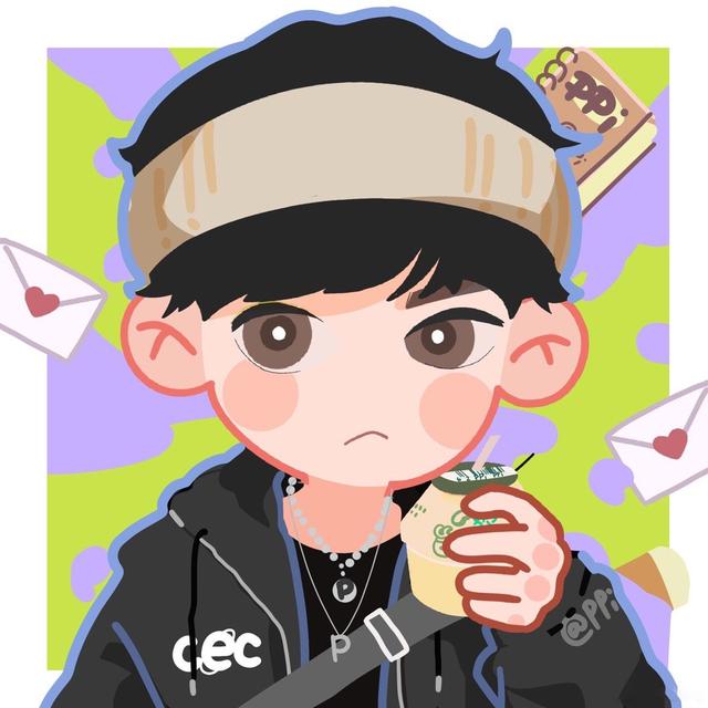 手绘情侣头像微信，手绘情侣头像（甜度爆表的狗粮来了）