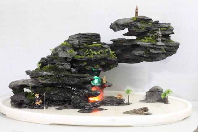 山水石盆景制作图解，将大自然景象融入盆景