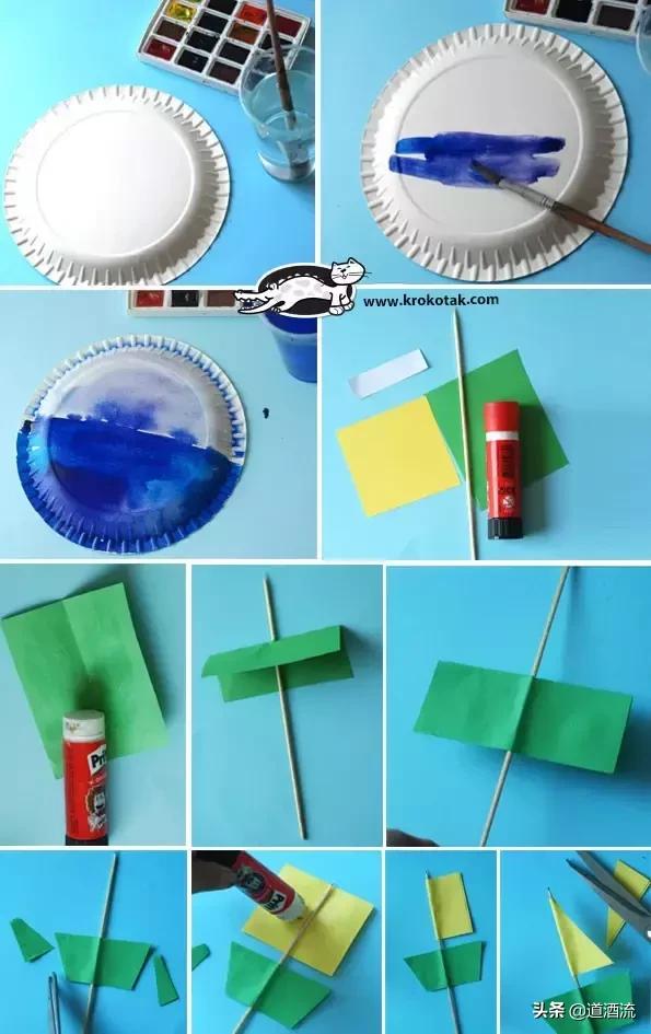 幼儿园大班手工纸质飞盘制作方法，承包幼儿园整个学期美工课堂