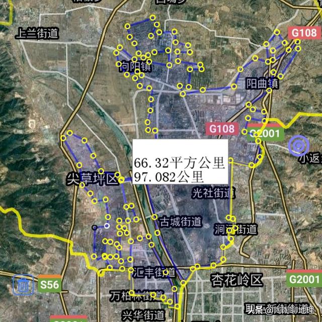 太原市各区县建成区面积排名，太原市建成区面积排名