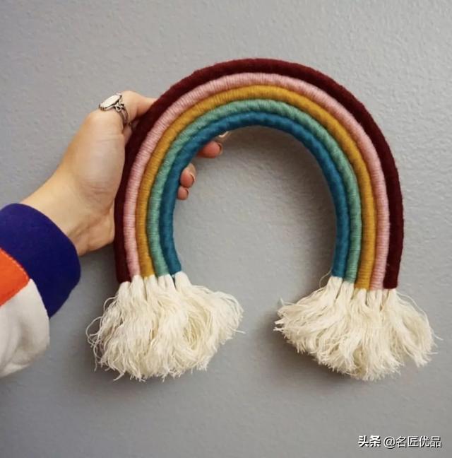 手工编织挂毯，挂毯编织教程（做一款彩虹挂毯）