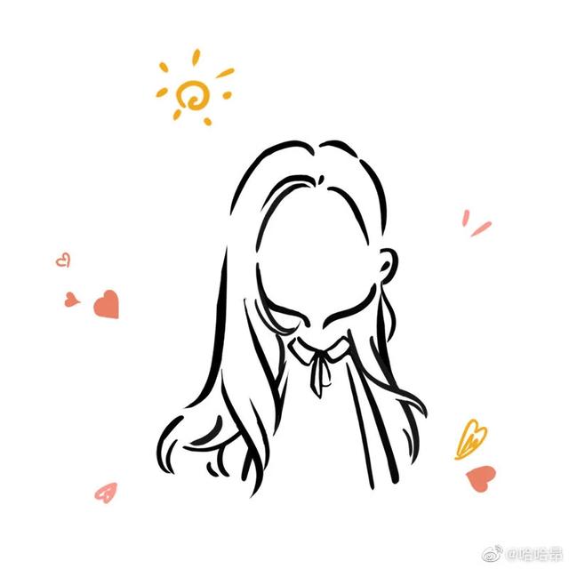 简笔画头像/可爱微信，简笔画头像/可爱（简笔画线条头像）