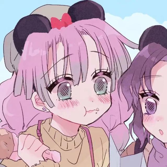 鬼灭之刃闺蜜头像，鬼灭之刃插画头像 闺蜜是一颗治愈糖微信（鬼灭之刃闺头）