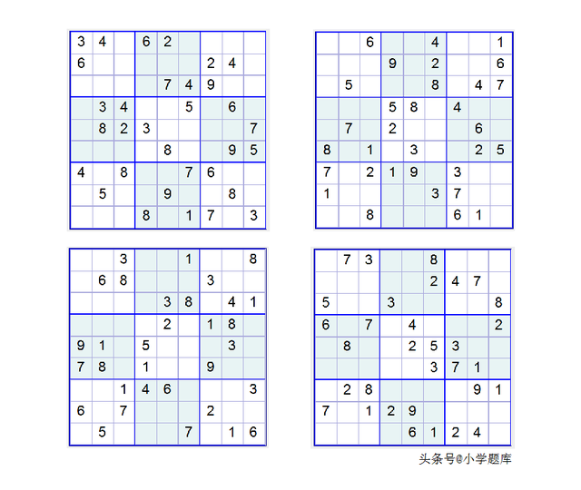 数独的入门解题方法，九宫数独练习和方法