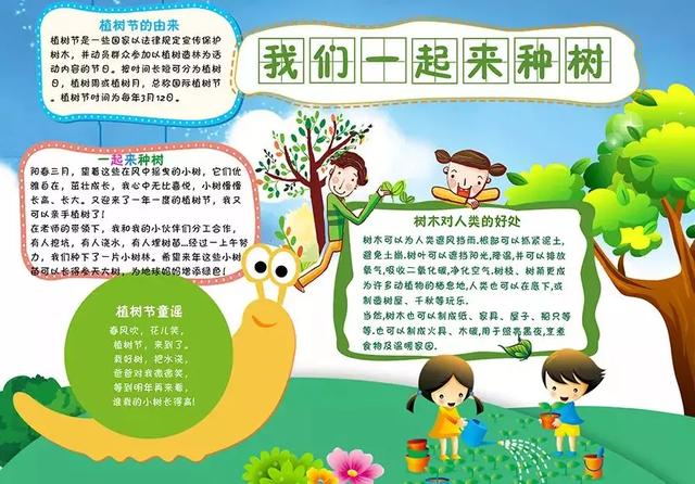 植树节黑板报内容大全，植树节手抄报内容有哪些（3.12植树节手抄报素材+模板+1~6年级作文范文）
