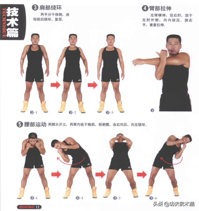 拳击实战动作训练，准备活动与实战姿势、基本步法