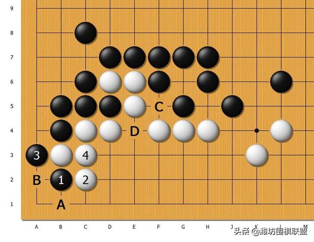围棋三十六种杀法，围棋的基本杀法——虎口逃生杀法（8种\