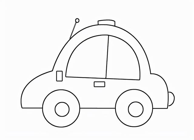简笔画小汽车简单图片