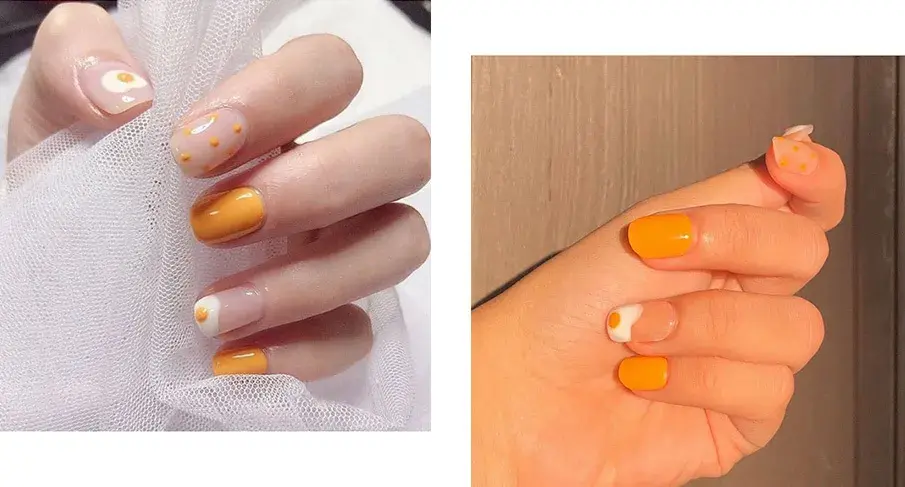 夏天指甲颜色大全图片流行，夏天显白指甲（够仙够清爽最重要是显手白）