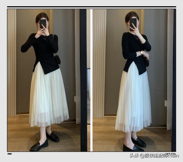 百褶裙的10种搭配方法，百褶裙怎么搭配（3种搭配轻松穿出优雅气质）