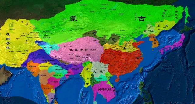 成吉思汗打的天下地图，成吉思汗打的天下地图有多大（成吉思汗打下的领土都包含了现代哪些国家）