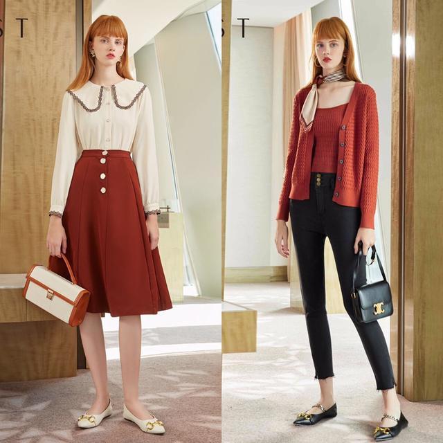 很流行的轻复古女装照着穿就够美，复古女人味搭配示范