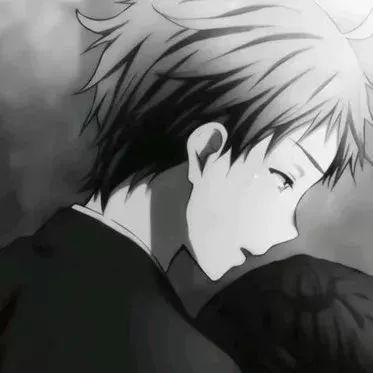 祁宋  风格日系黑白二次元动漫情头，微信头像，祁宋  风格日系黑白二次元动漫情头（黑白动漫情头）