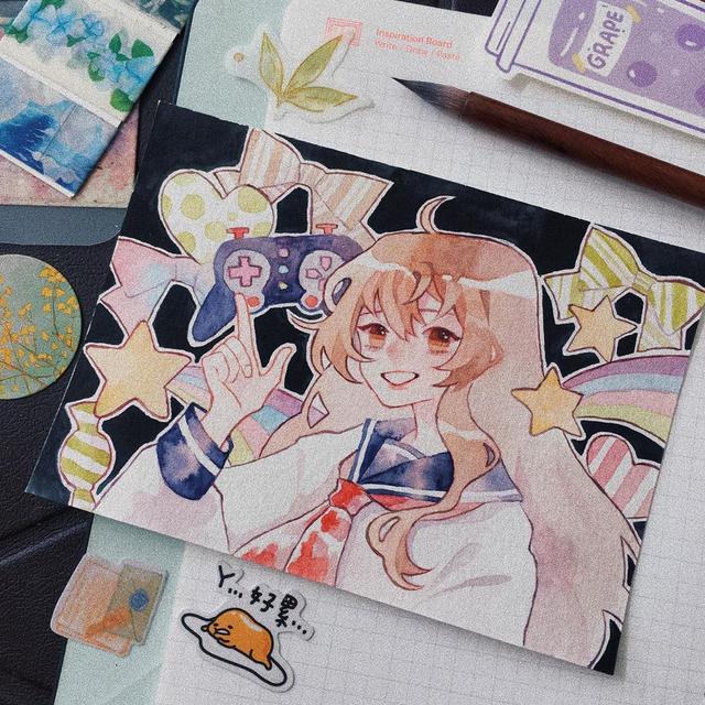 水彩画古风人物教程，水彩画人物教程（这样的水彩好想画）