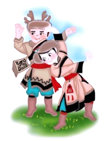 56个民族服饰图片大全，56个民族服装图片（五十六个民族精美人物服饰造型插画）
