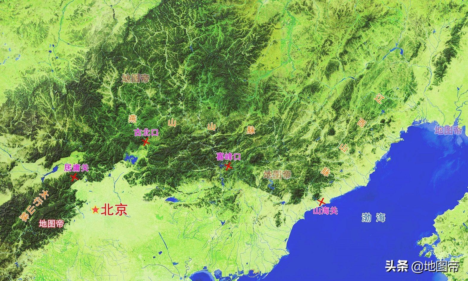 张家口地图高清版(张家口市区十三县地图)