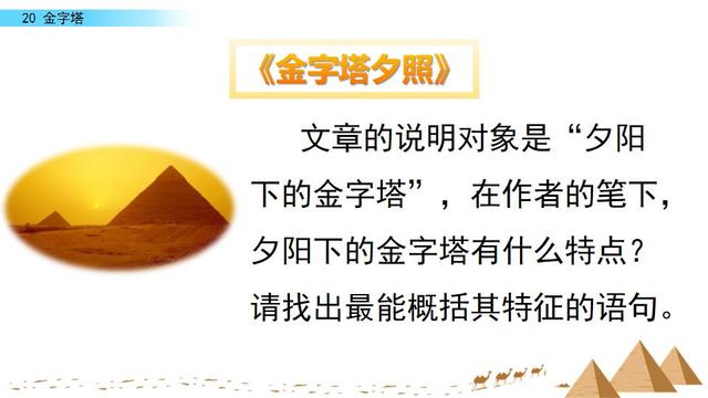 不愧是什么意思，不愧是什么意思是什么生肖（部编版语文五年级下册第20课《金字塔》知识要点+图文讲解）
