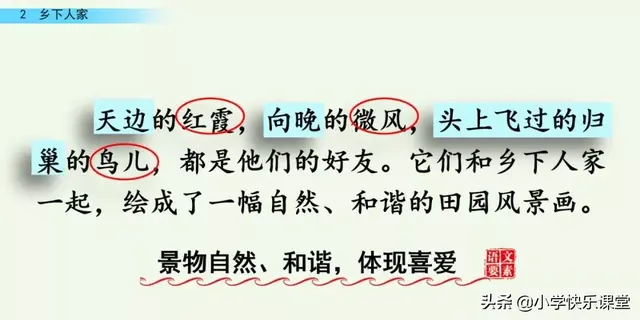 耸的部首（送的部首，小学部编四年级语文下第2课《乡下人家》图文+知识点+同步练习