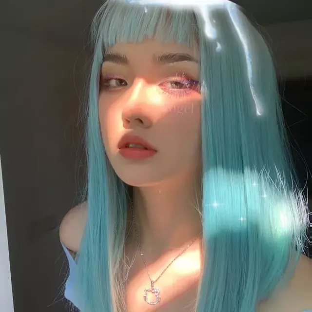 念七 精致女生染发社会酷头像微信，念七 精致女生染发社会酷头像（各种发色的小姐姐头像）