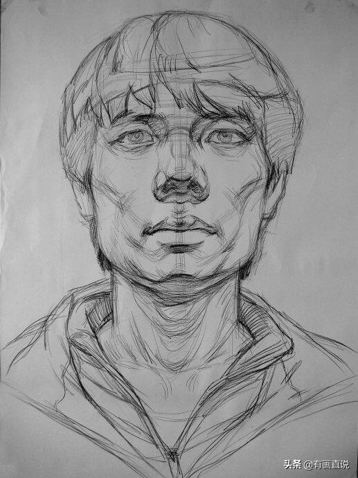 橡皮头，微信头像，橡皮头（分享结构素描高清临摹素材60张）