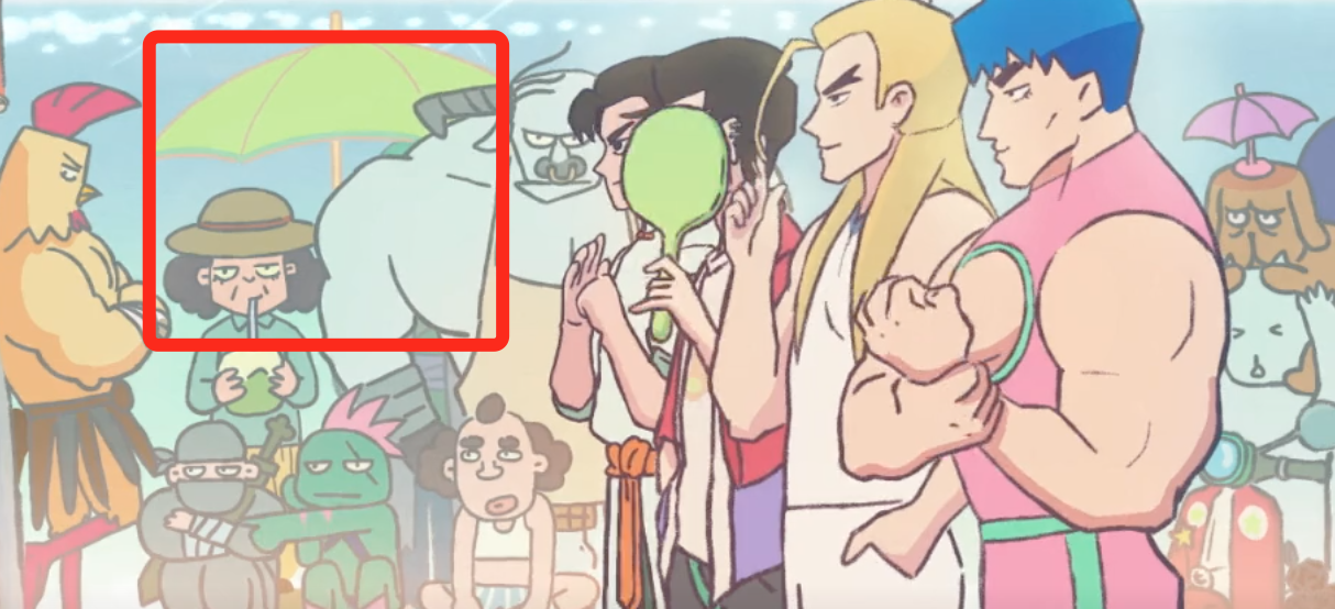 在片尾,江主任跟赤牙秀恩爱