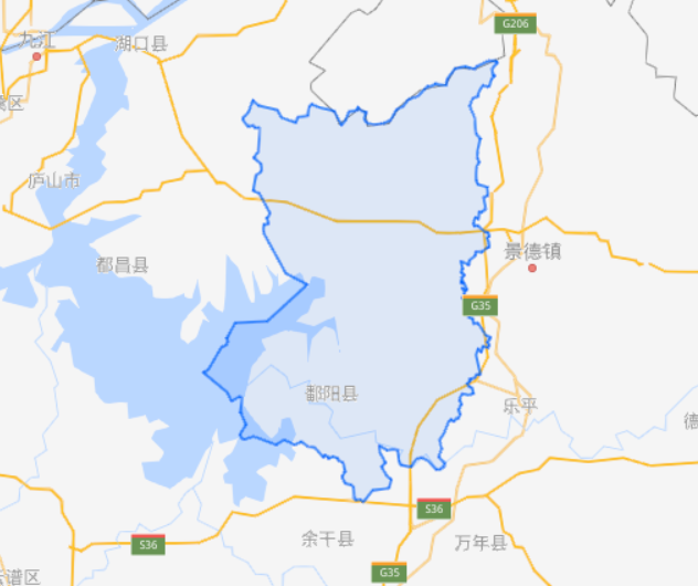 鄱阳县县城地图图片