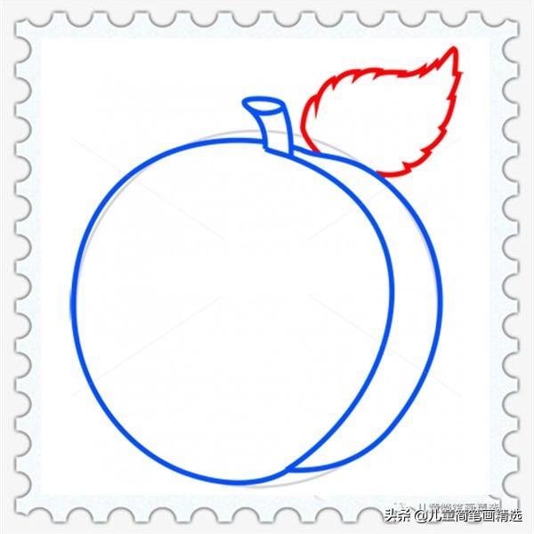 桃树简笔画怎么画，桃树简笔画画法（<Peach>的绘画步骤）