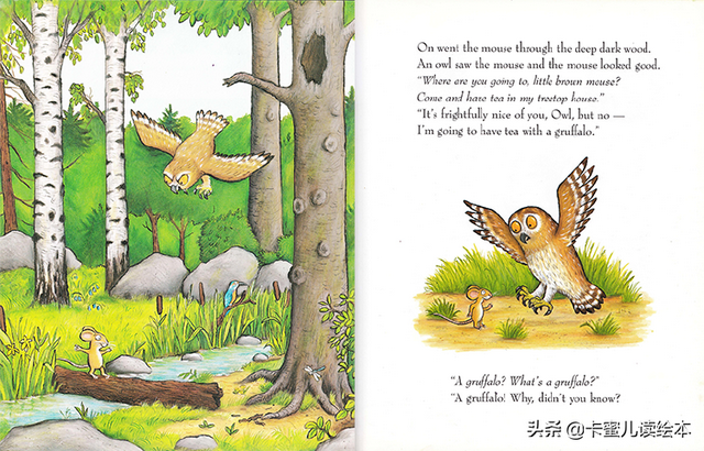 英文绘本小故事，英语绘本故事（Gruffalo》咕噜牛的故事）