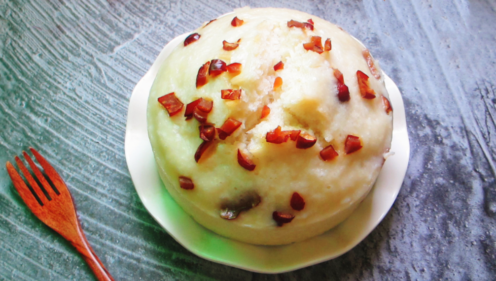 【大米糕】做法步骤图 比包子简单 比蛋糕松软香甜-起舞食谱网