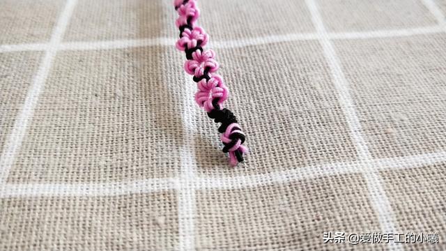桃花手链编法教程，桃花手链编法教程全过程（桃花手链编绳图解教程）