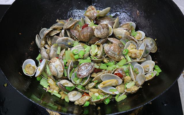 炒花甲怎么炒好吃，爆炒花甲怎么做（家常菜爆炒花甲）