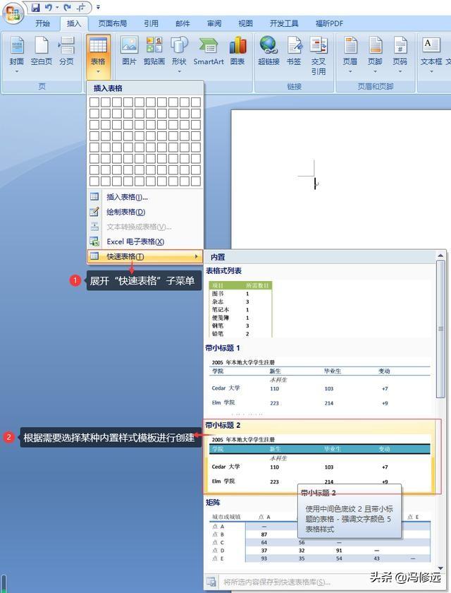 word2007制作表格的三种方法，word制作表格有几种方法（在Word中创建表格的5种方法）