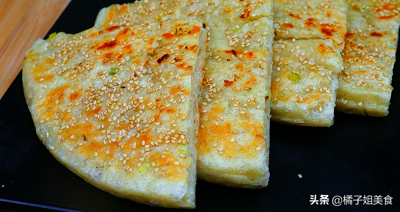 图片[6]-【芝麻大饼】做法步骤图 不揉面不擀面 做法超简单-起舞食谱网