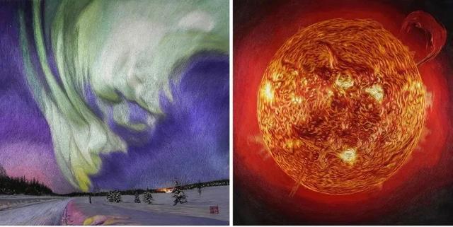 唯美星空怎么画出来，怎么画出美丽的星空（美女用一根针“画”出万种绚丽星空）