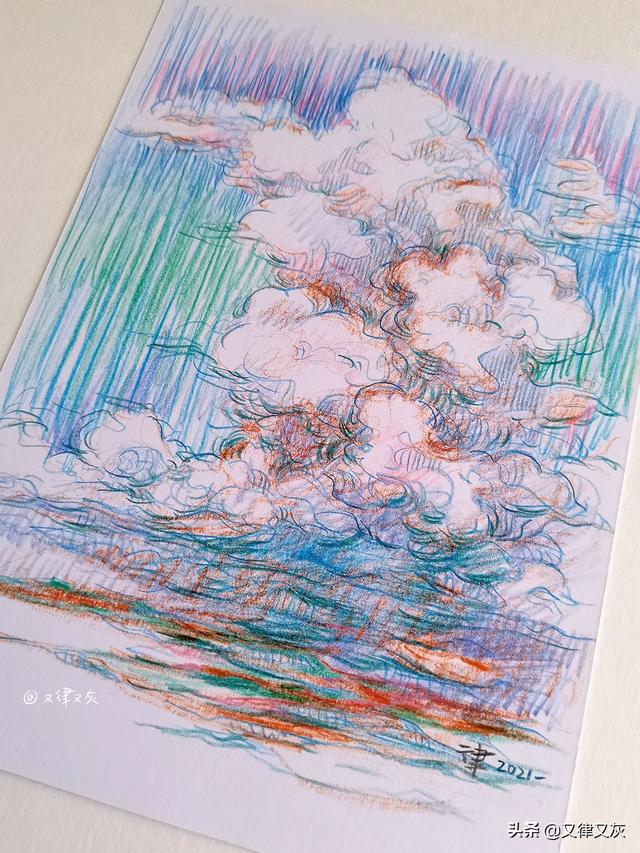 龙卷风简笔画，主页上有一个龙卷风一样的简笔画的bt种子下载网站（五月放云，画一画天上云卷云舒）