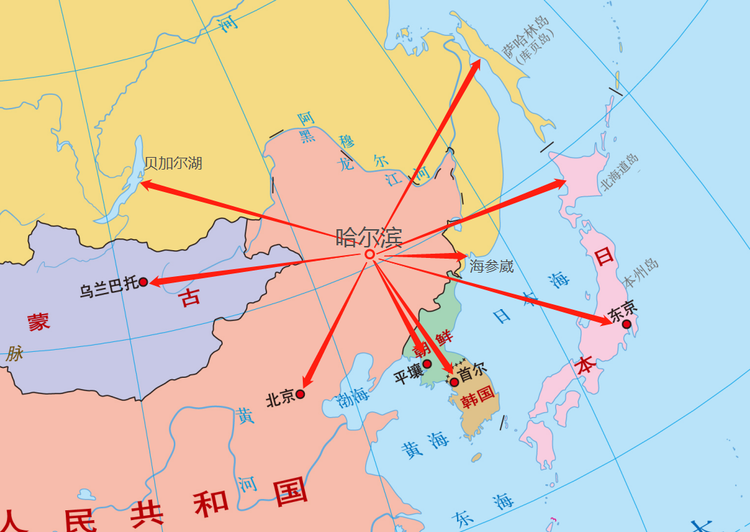 哈尔滨纬度(美国纬度比中国高)