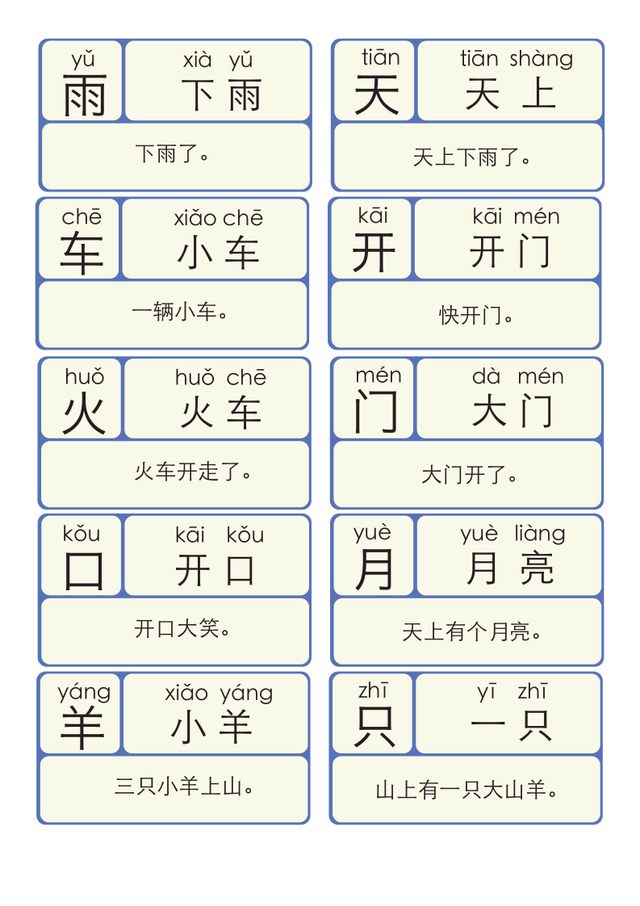 识字的拼音，识字的拼音和组词（洪恩识字拼音版，可打印）