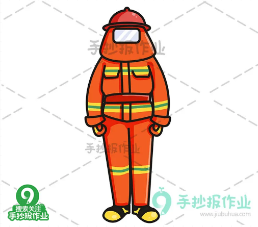 消防车怎么画又简单又漂亮，带颜色的消防车简笔画怎么画（帅气的消防员与消防车简笔画）