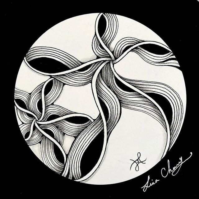 用圆规画出的精美图案，怎样用圆规画好看的图案（画出简单有创意的装饰禅绕画）