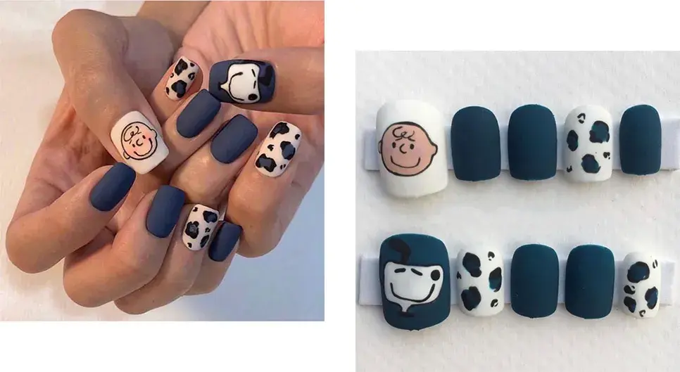 夏天指甲颜色大全图片流行，夏天显白指甲（够仙够清爽最重要是显手白）