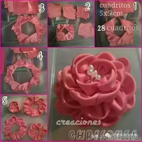 手工小魔盒制作方法，手工小魔盒制作方法步骤（丝带剪一段对折拼一拼）