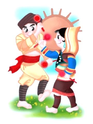 56个民族服饰图片大全，56个民族服装图片（五十六个民族精美人物服饰造型插画）