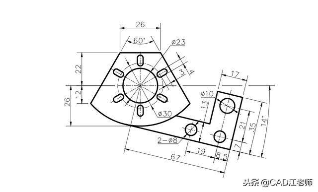 cad必学图纸，这21张CAD经典基础练习图