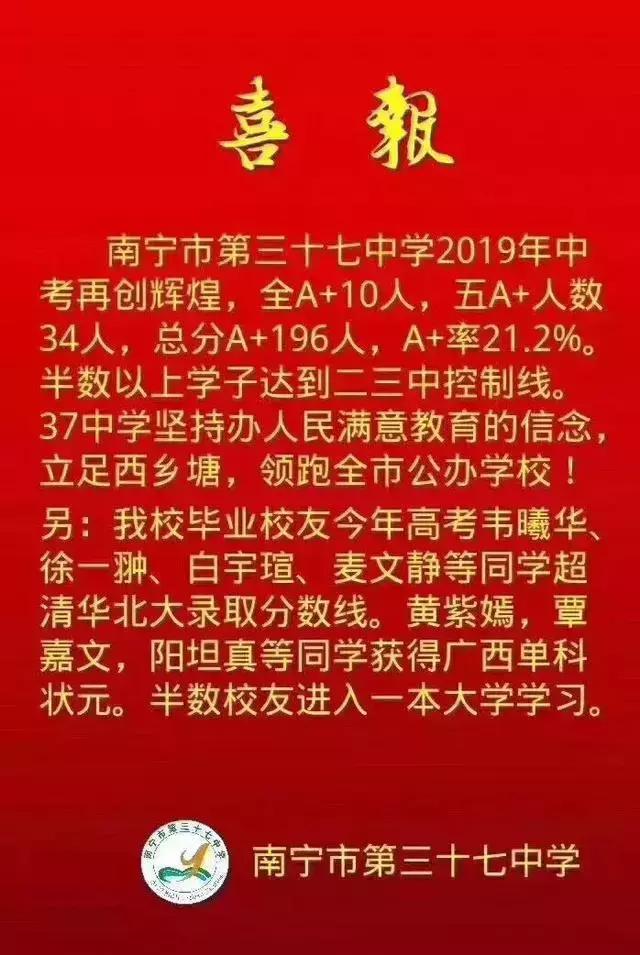 南宁初中排名2021最新排名，2021年南宁高中排名前十（公办初中里的佼佼者）