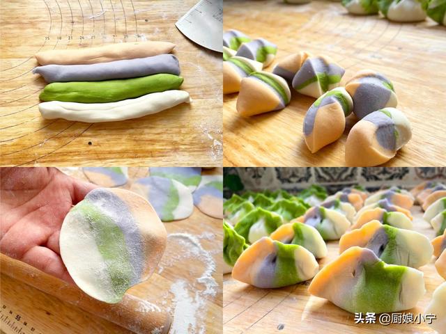 彩色饺子皮怎么做，彩色饺子皮怎么做不变色窍门（冬至教你做彩色饺子）